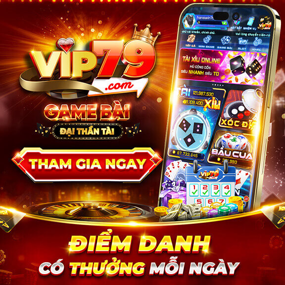 Khuyến mãi điểm danh nhận thưởng tại cổng game
                                        Vip79